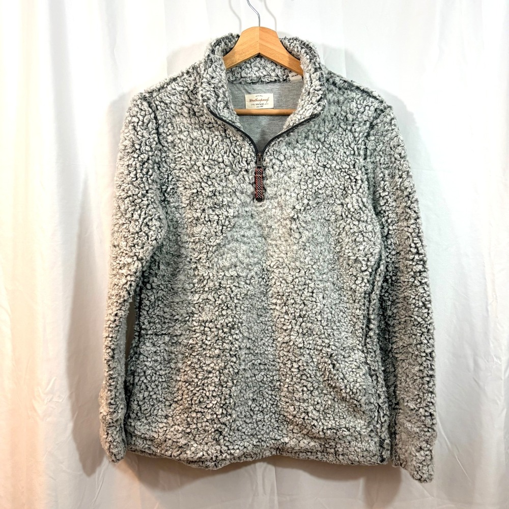 Weatherproof Vintage Women's Sherpa Lined 1/4 Zip Gray Jacket, Cozy, Warm-Size M